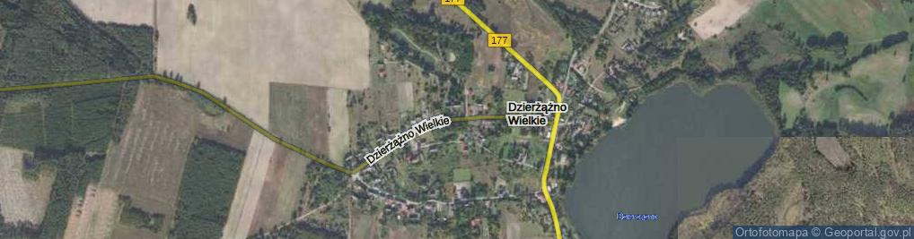 Zdjęcie satelitarne Dzierżążno Wielkie ul.